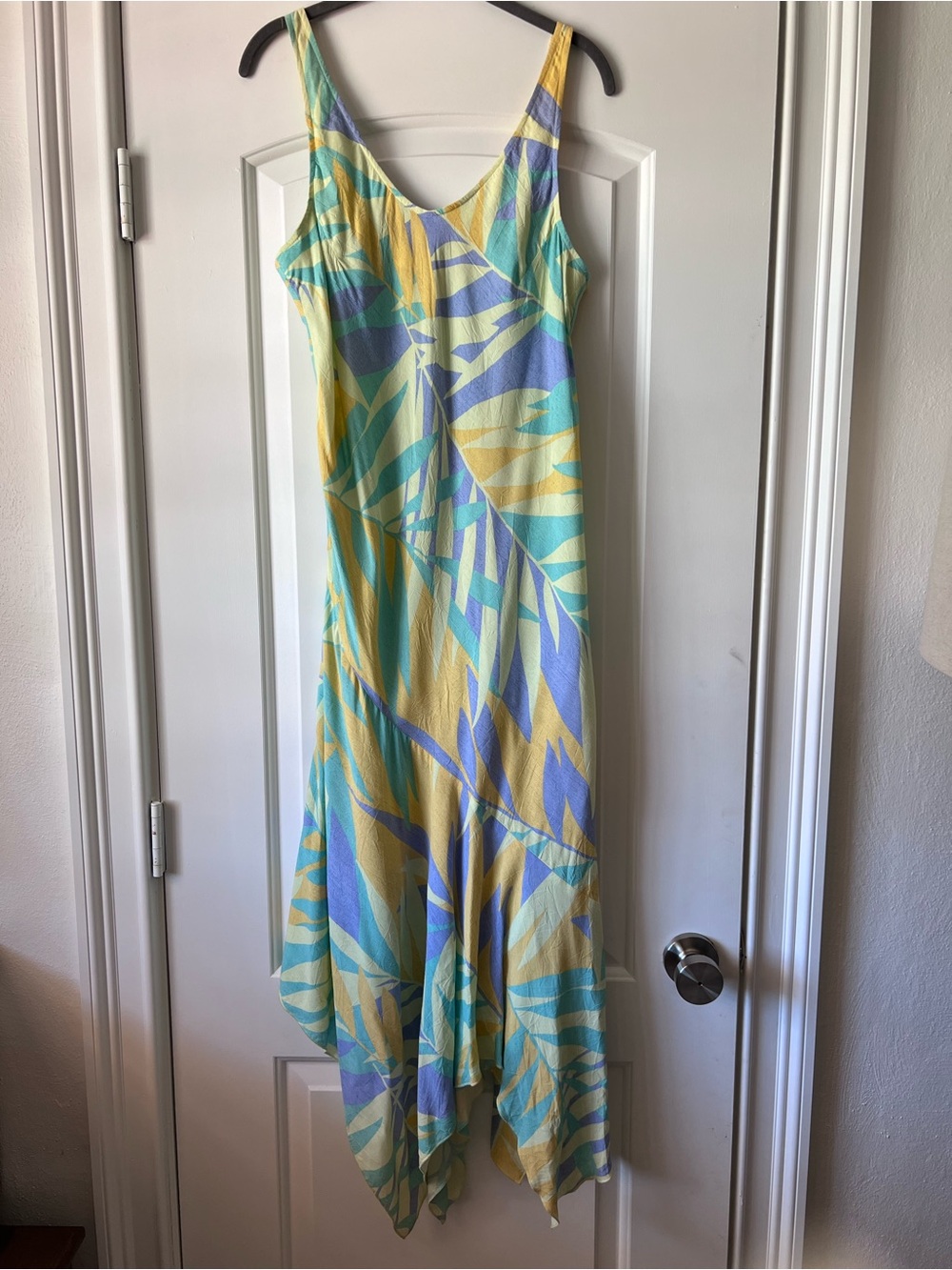 Vintage Jams World 100% Rayon Midi Handkerchief Dress